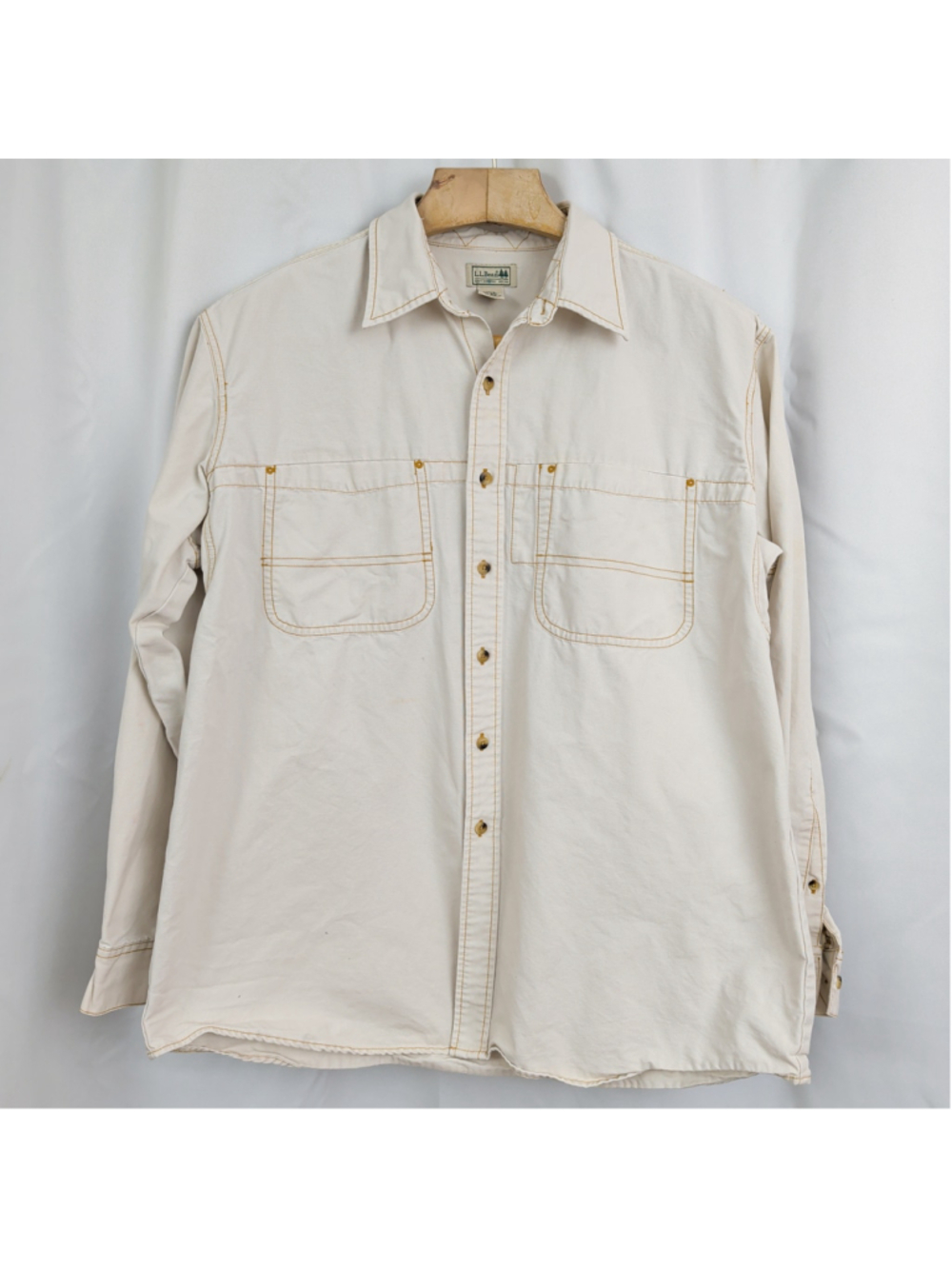Men's LL Bean Cotton Work Shirt XL